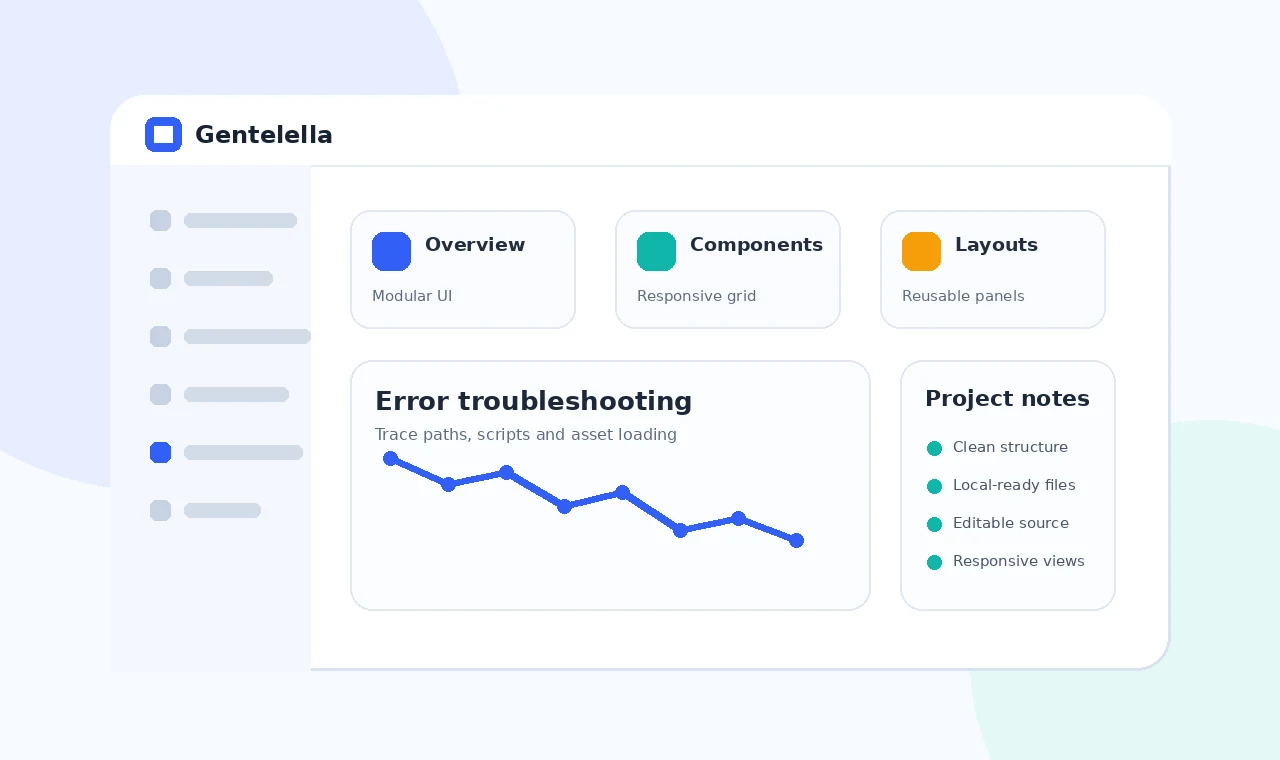 Gentelella error troubleshooting guide illustration